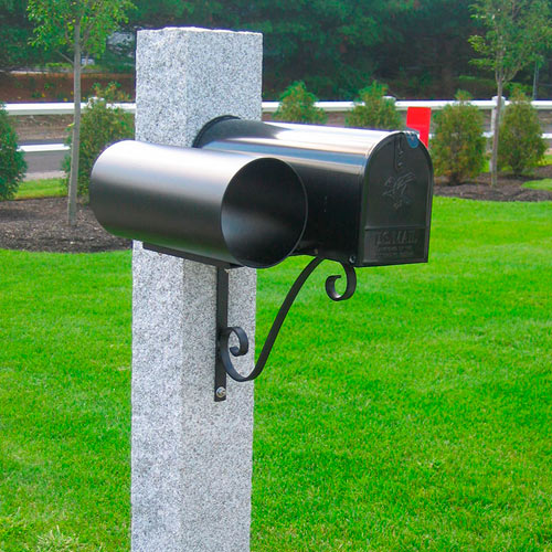 granite post mailbox