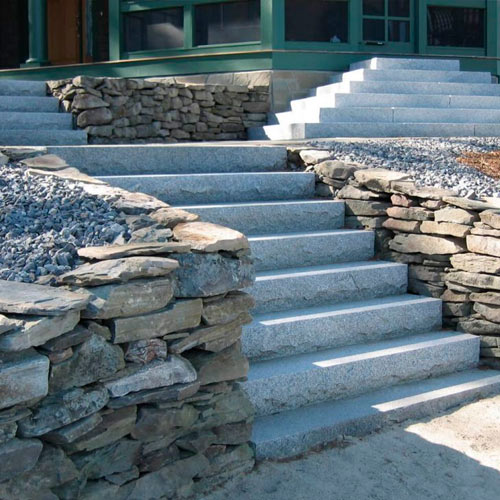 natural granite steps